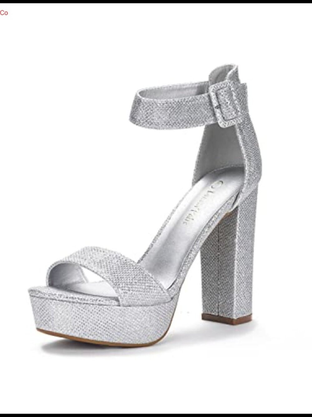 Women's Platform High Heel Sandals Open Toe Ankle Strap Block Heel Formal